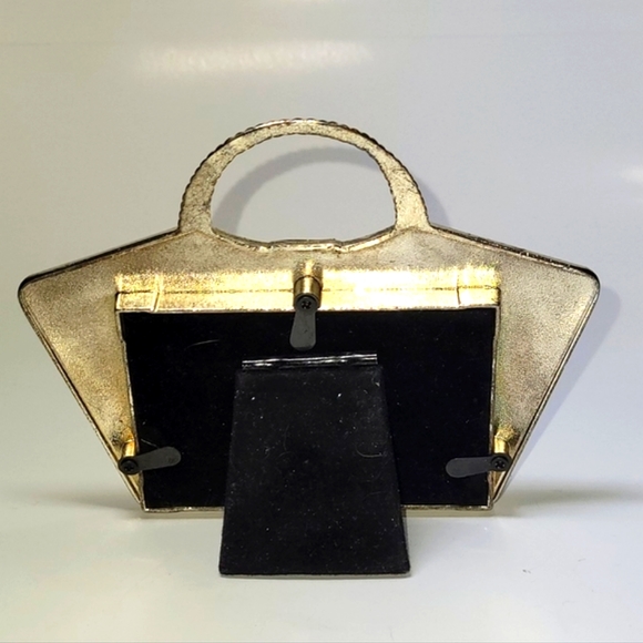 Four Vintage Photo Frames Collection, Set of Small Assorted Metal Frames, EUC - Picture 3 of 9